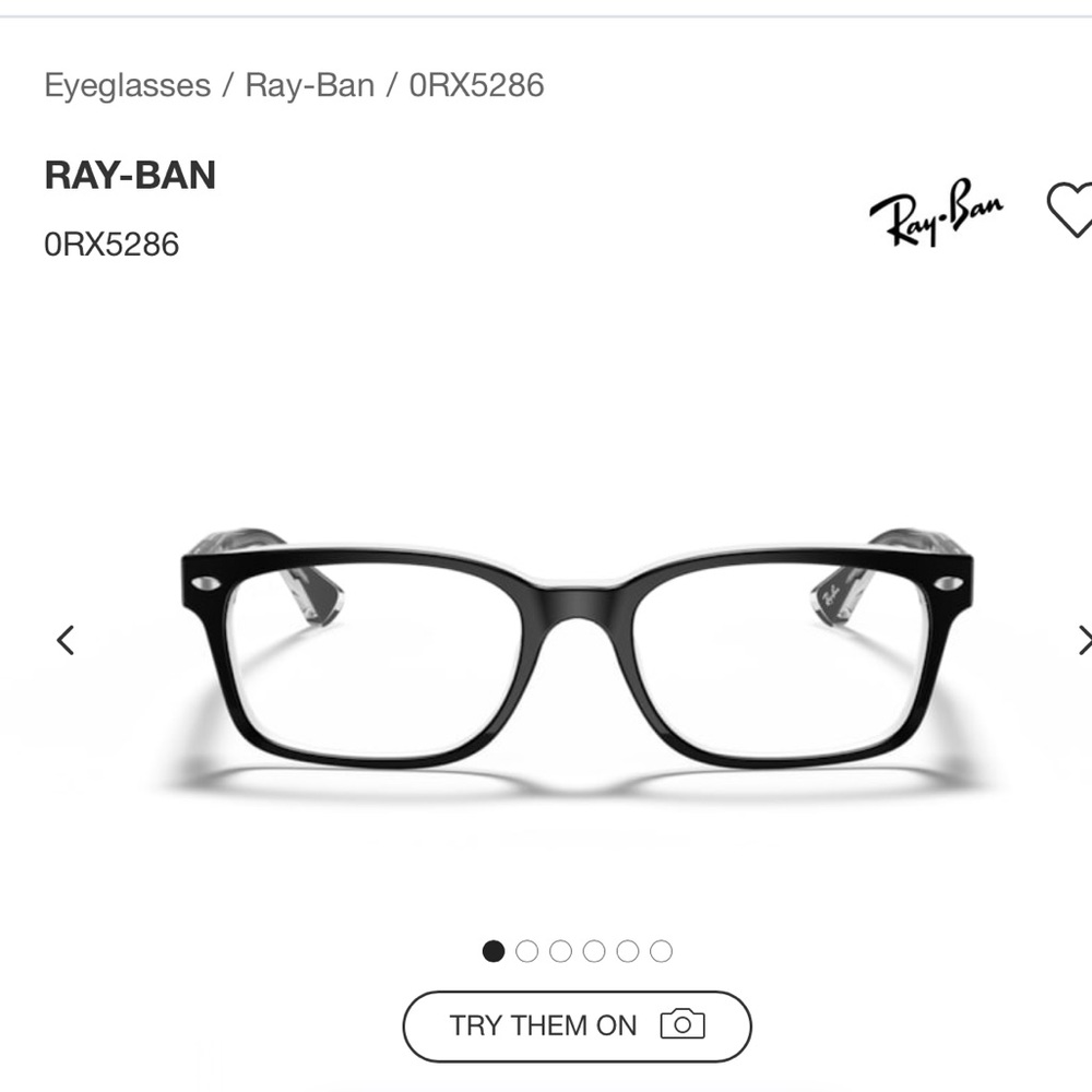 RAY-BAN 0RX5286 eyeglass, Black